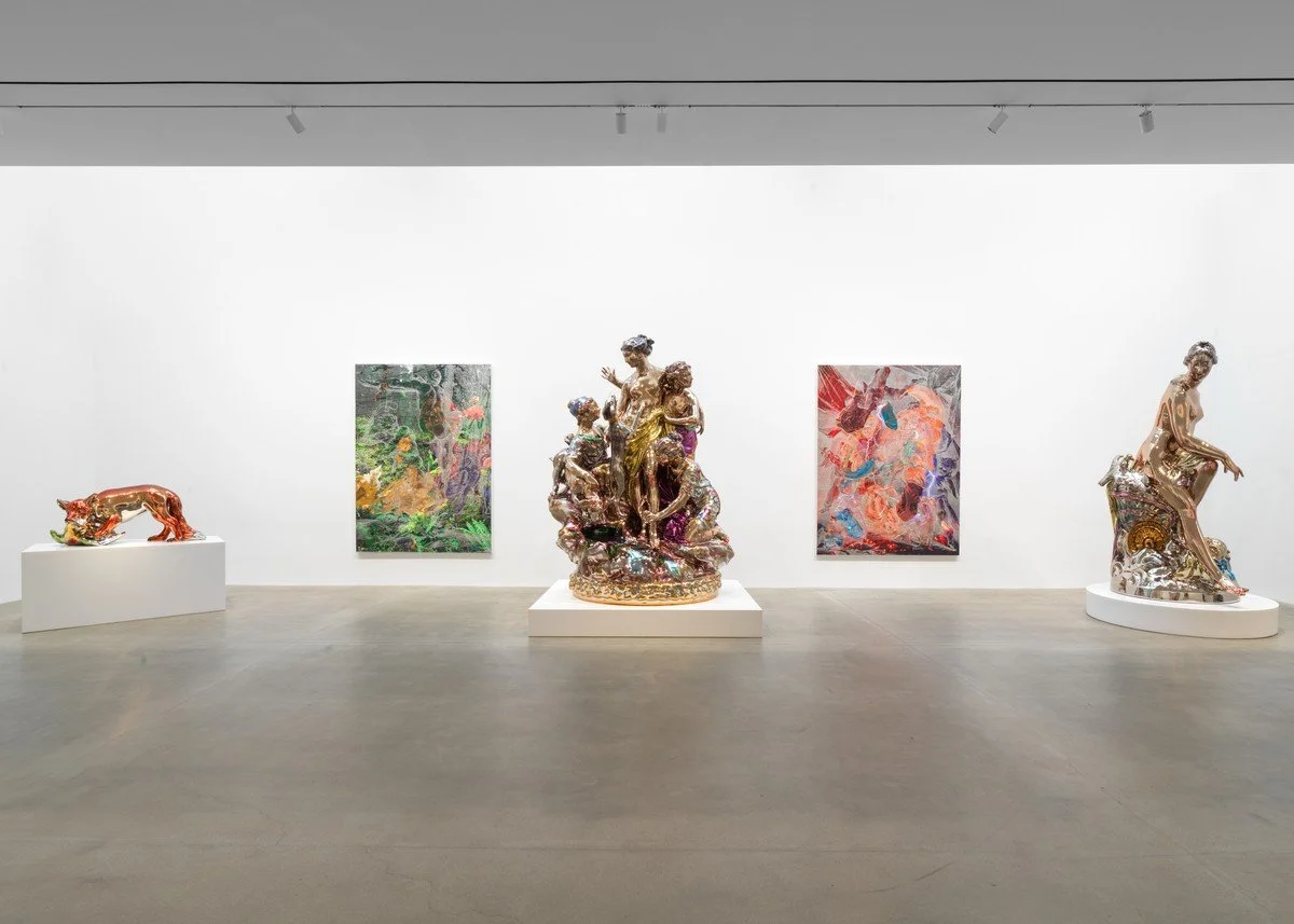 Jeff Koons installations — sculpture, color and digital fabrication