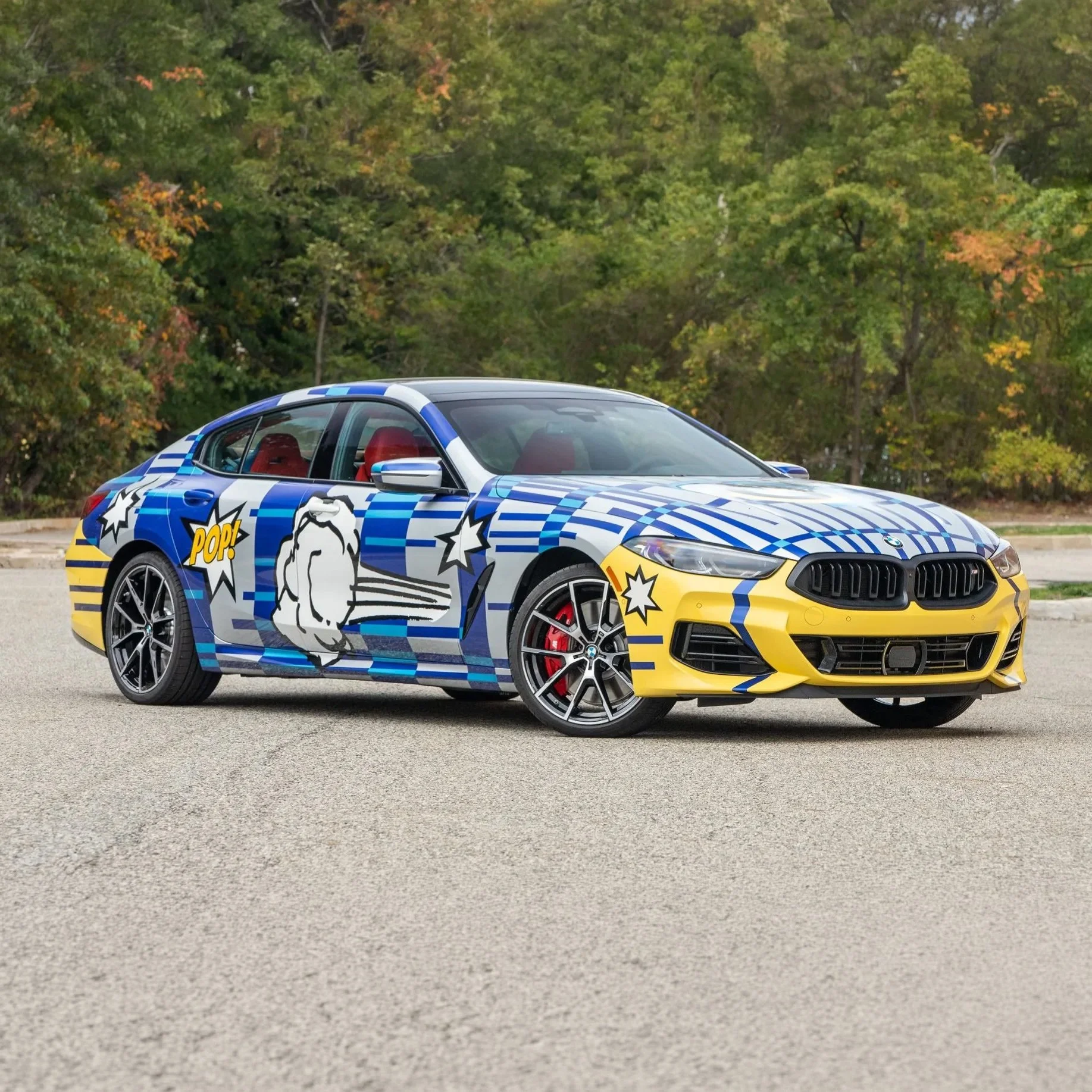 BMW M850i xDrive Gran Coupé — surface graphics mapping
